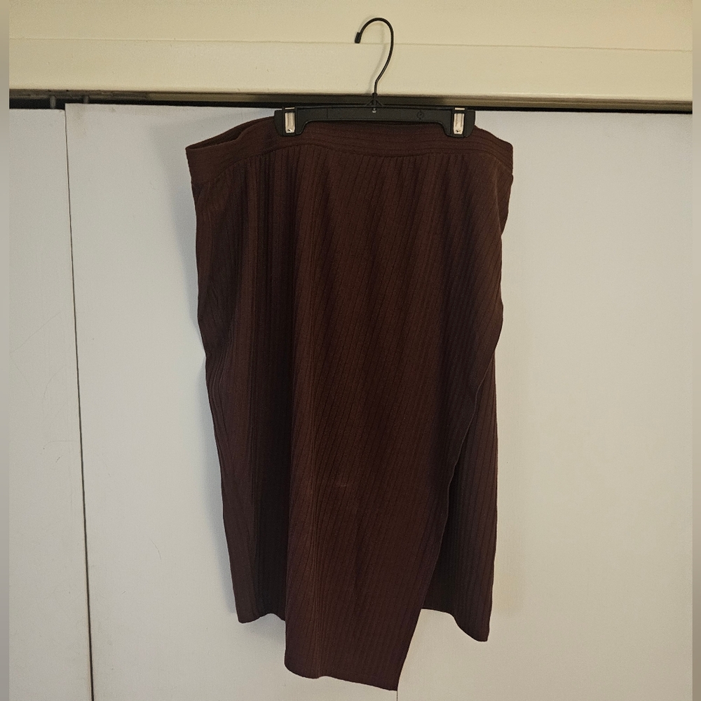 Brown Midi Skirt